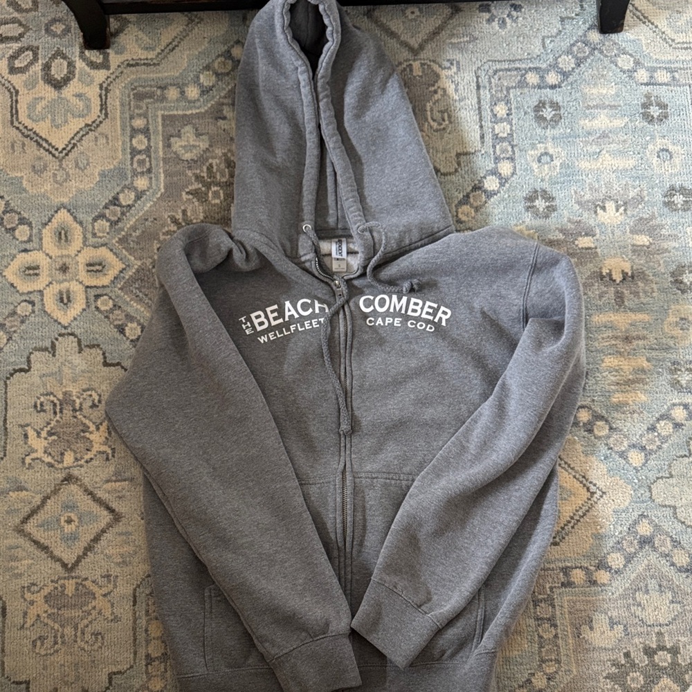 Cape Cod over-sized Gray Zip-Up Hoodie